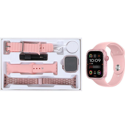 TK20 Mini Smart Watch With Amoled Display With 3 Starps perfect gift for girls stones on dial