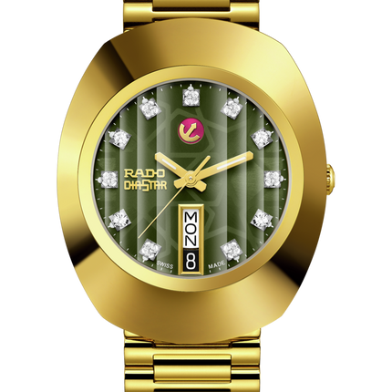 Rado Diastar In Gold colour Green Dail Replica A+